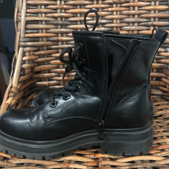 Dream Pairs Black Combat Boots Moto Boots in size 7.5 - Picture 12 of 15